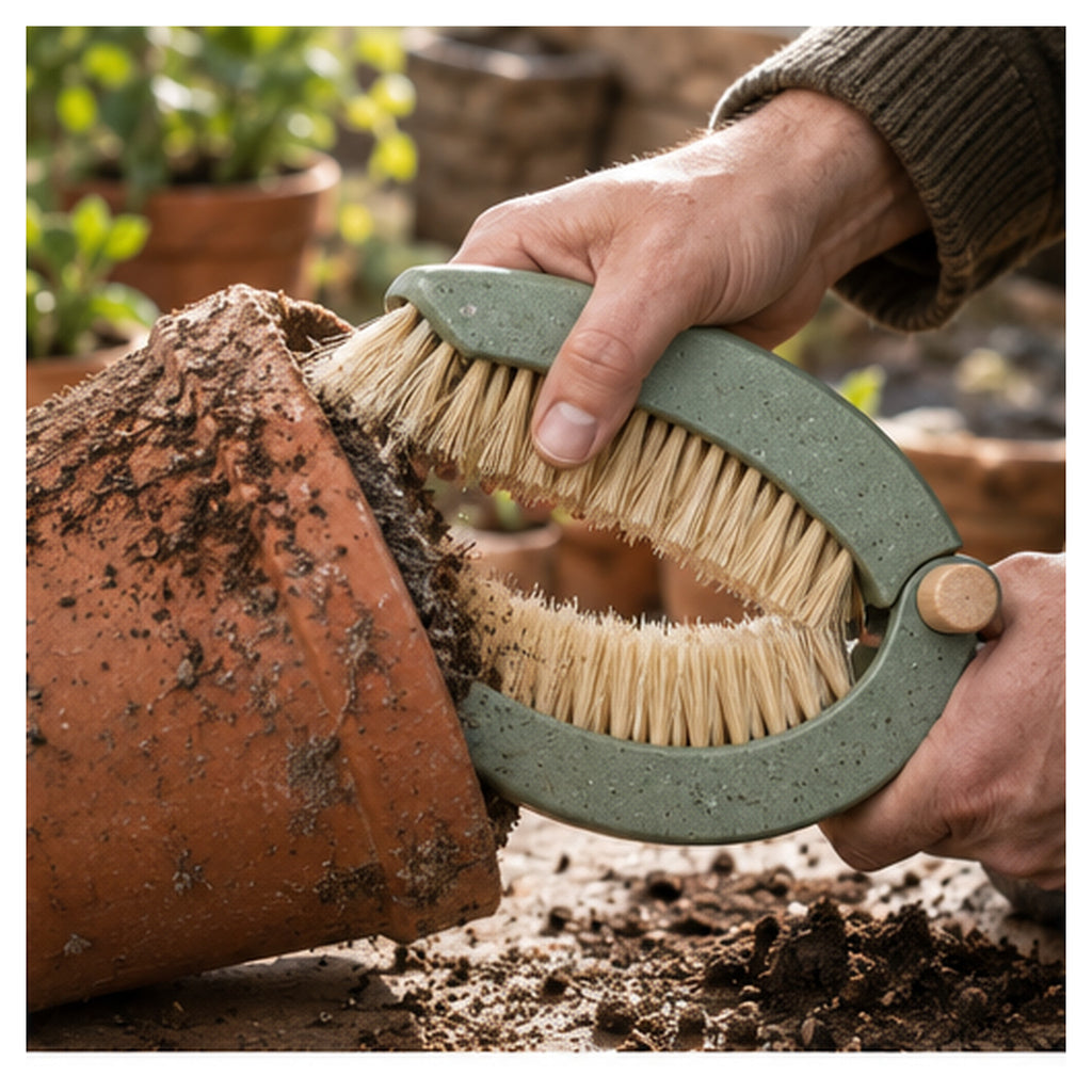 Brosse Jardin Double Arc – Nettoyage des pots et outils