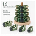 Clips Tige Accordéon – 16 attaches végétales souples
