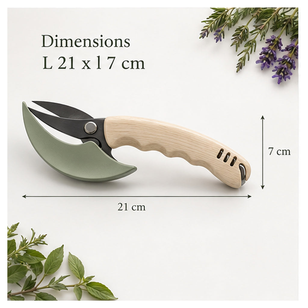 Cueille-Fleurs Demi-Lune – Sécateur compact multifonction
