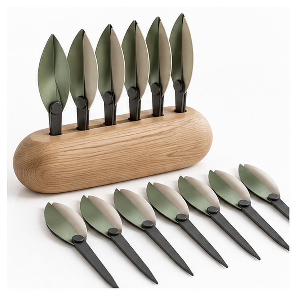 Étiquettes Feuille Pivot – Lot de 12 marque-plantes réutilisables