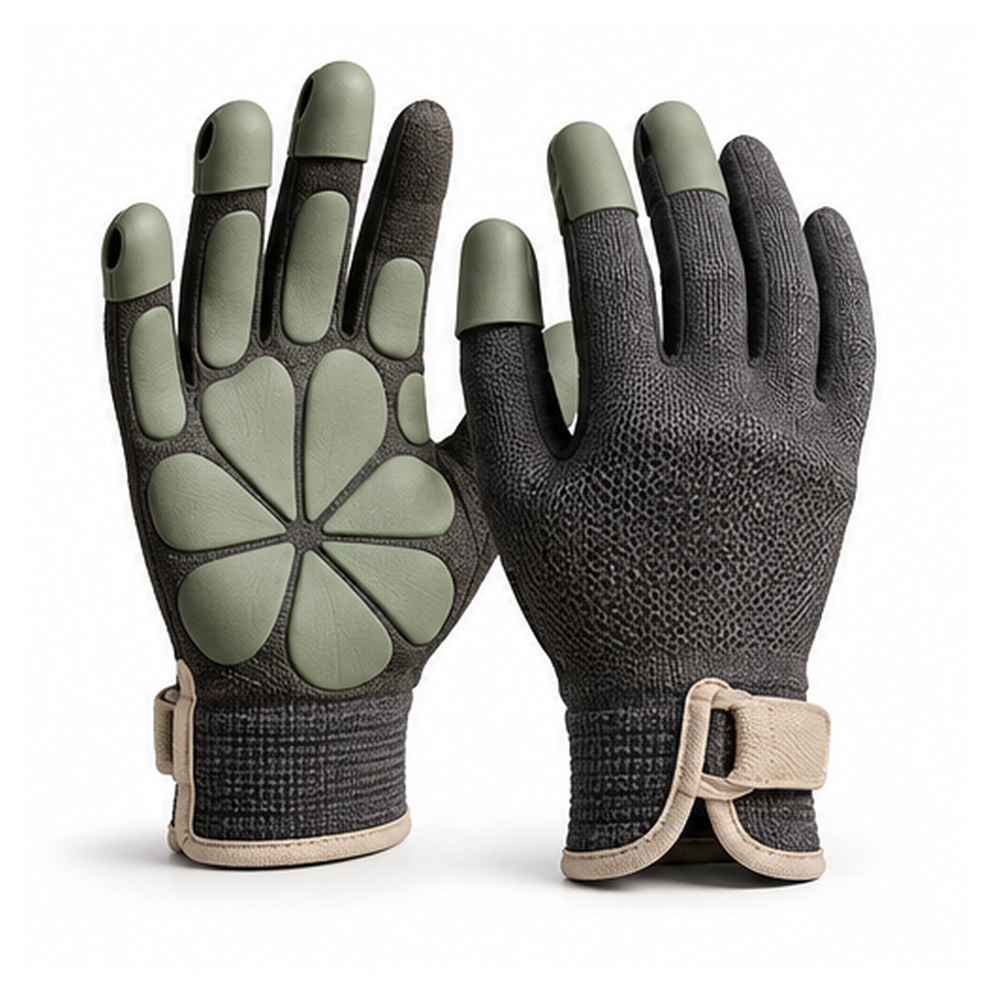 Gants Paume Pétale – Protection souple à embouts amovibles