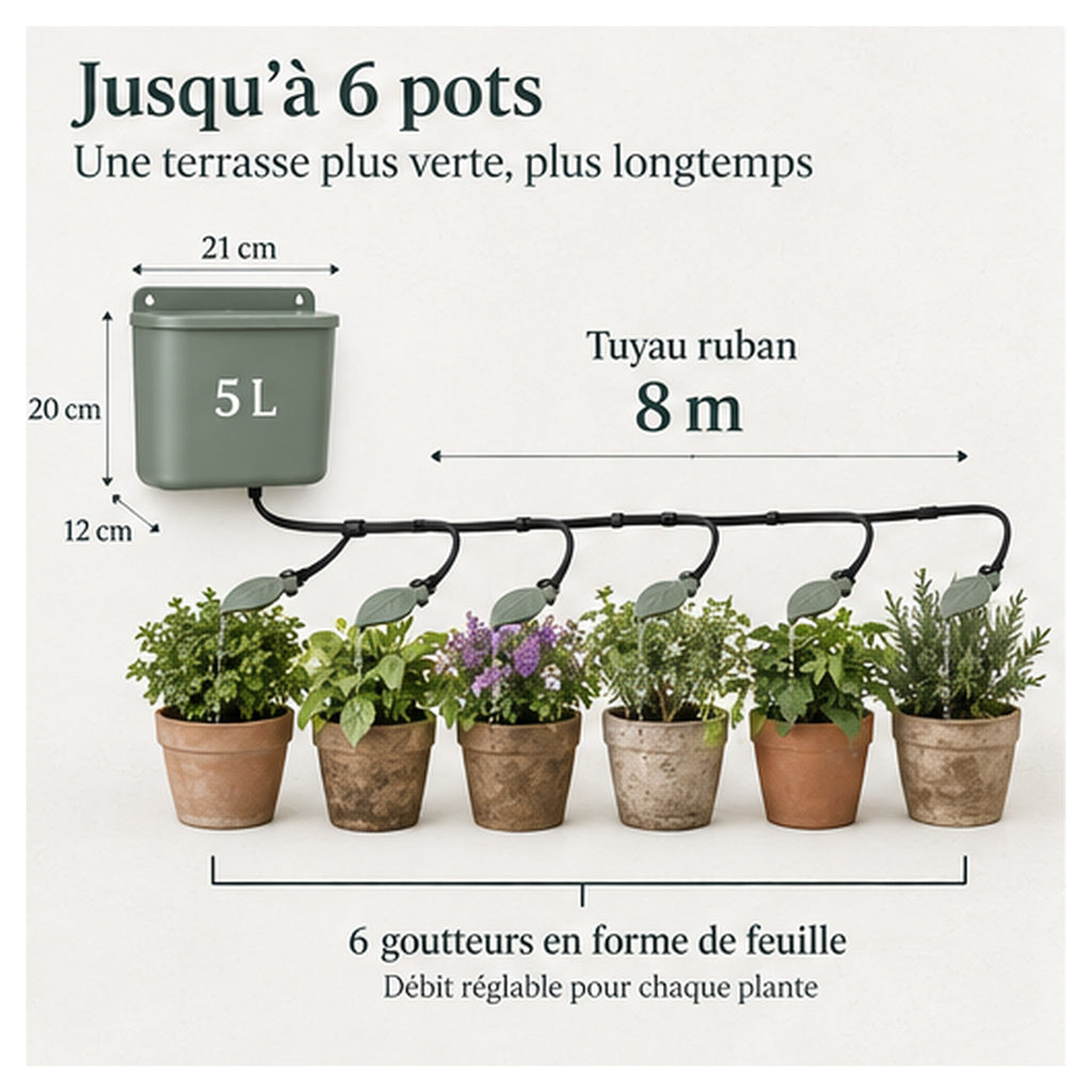 Goutte-à-Goutte Ruban Nœud – Kit modulable pour 6 pots