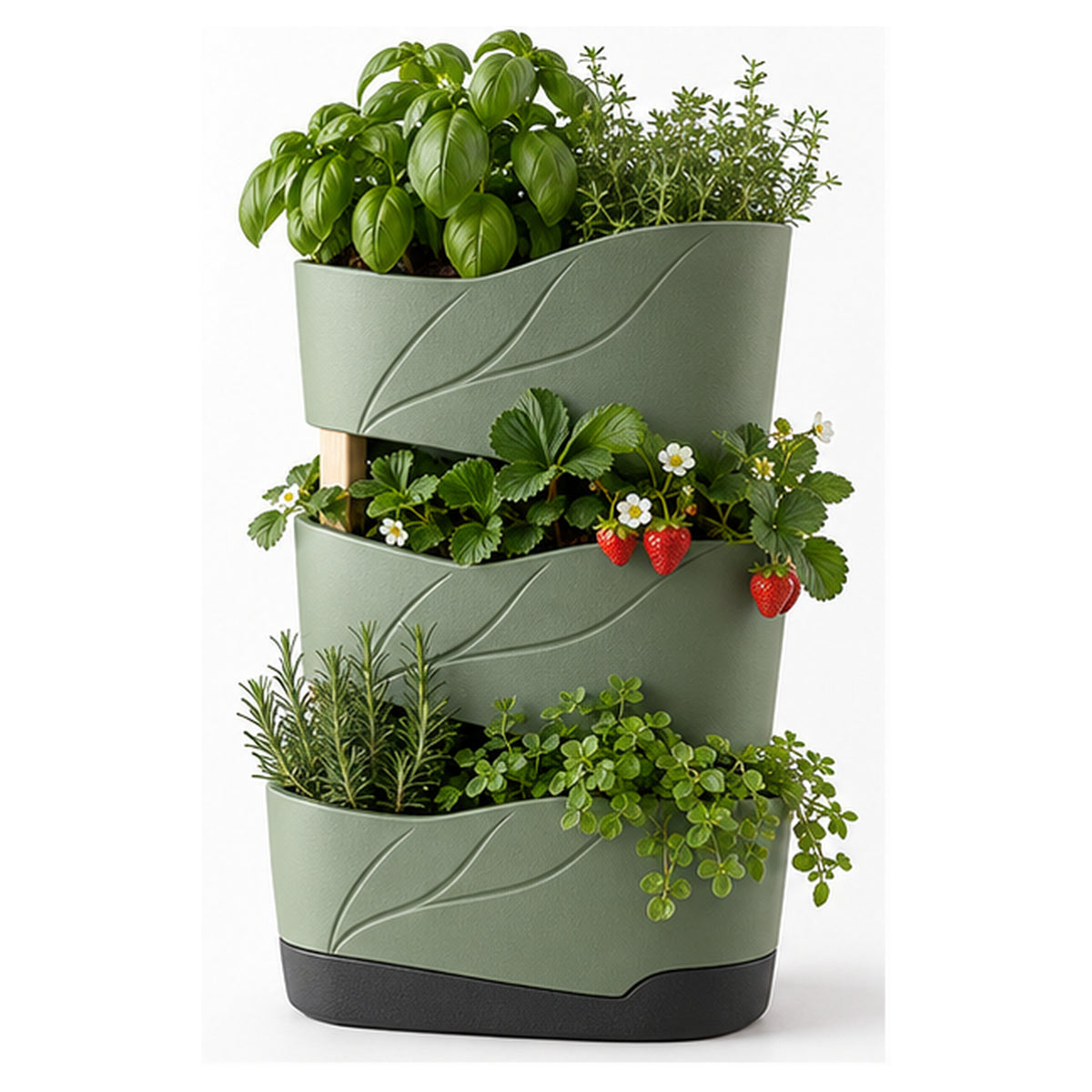 Pot Modulaire Sève 3 – Jardinière verticale avec réserve d’eau