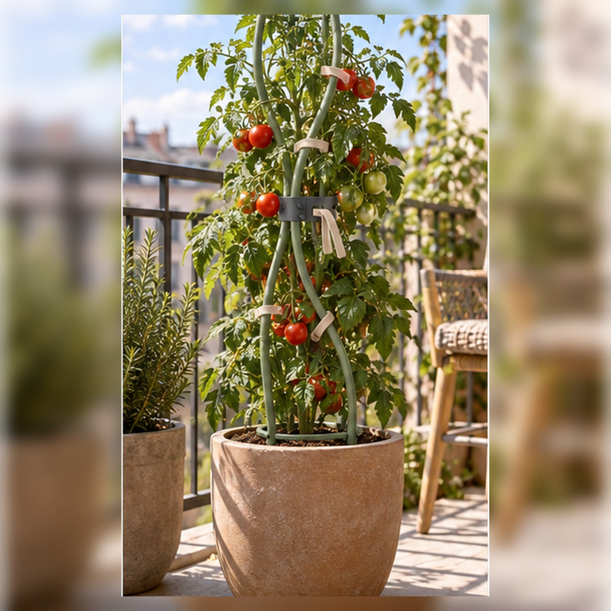 Tuteur Hélice Lien – Support modulable pour plantes grimpantes