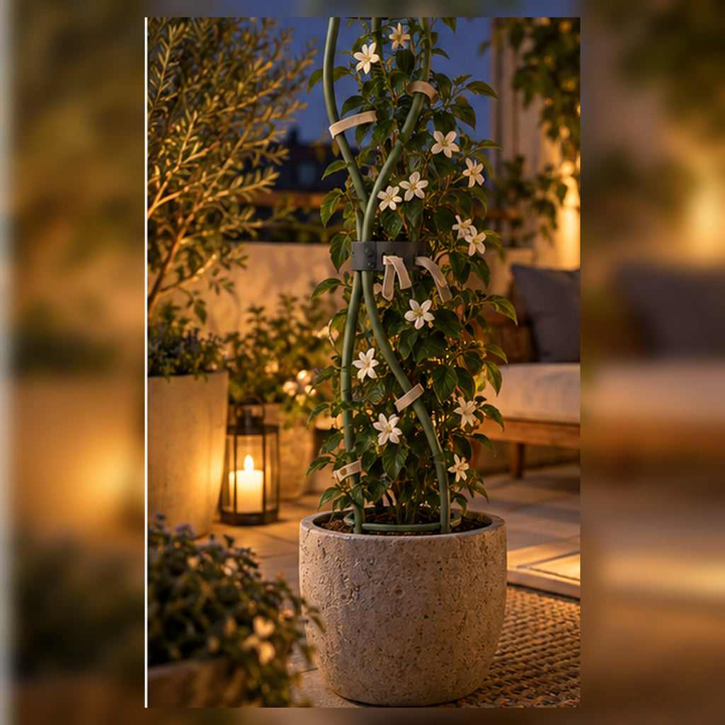Tuteur Hélice Lien – Support modulable pour plantes grimpantes